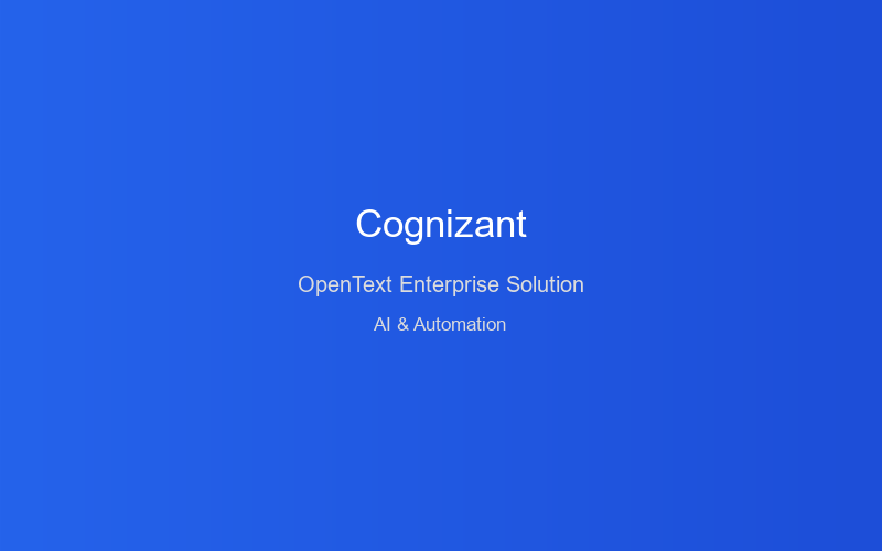 OpenText Integration by Cognizant