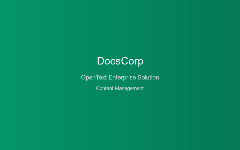 OpenText Integration by DocsCorp
