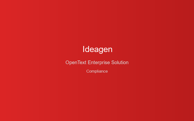 OpenText Integration by Ideagen