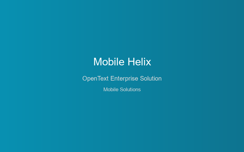 OpenText Integration by Mobile Helix