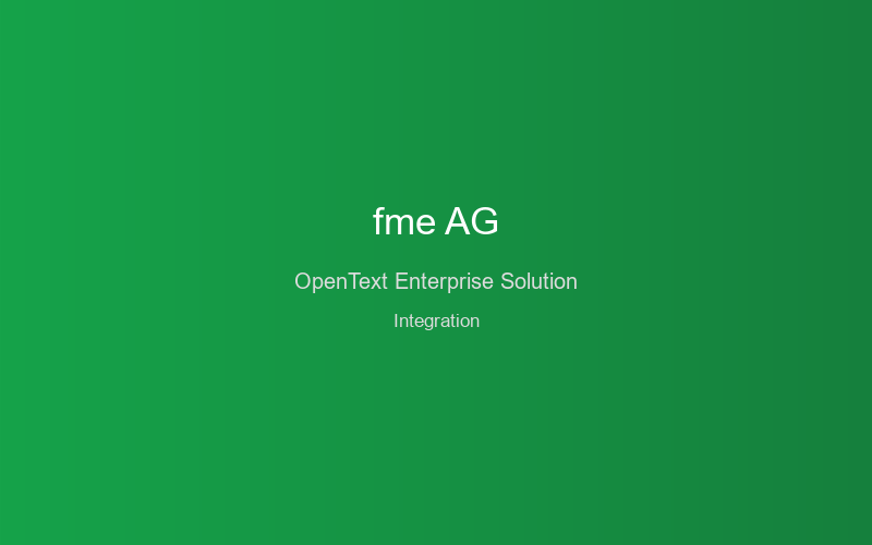 OpenText Integration by fme AG